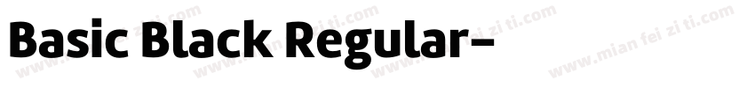 Basic Black Regular字体转换